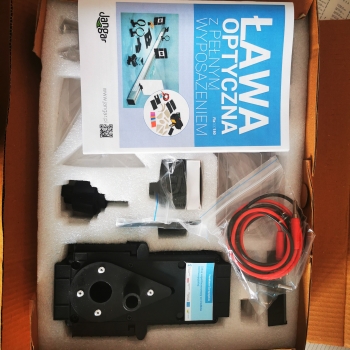 1. ława optyczna z wyposażeniem+