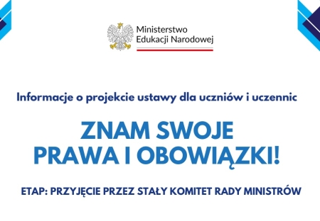 Informacje o projekcie ustawy dla rodziców i nauczycieli